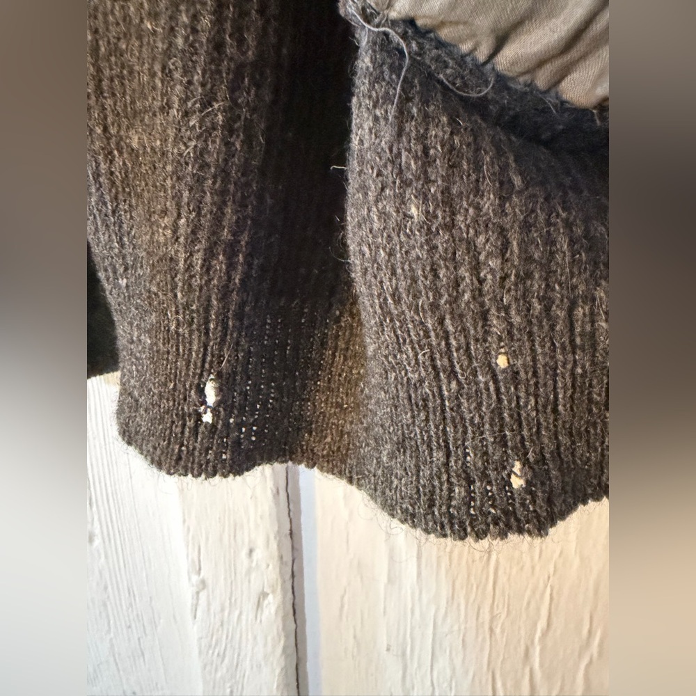 🚫SOLD🚫Vtg 60s Sears Sportswear 50/50 Mohair Wool Blend Cardigan Grey:Sz Small - Picture 8 of 16